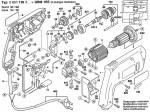 Bosch 0 601 136 561 Gbm 1 Re Univ. Electr. 1-Sp. Drill 230 V / Eu Spare Parts